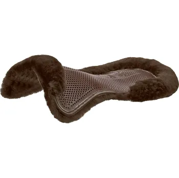 Vybavení pro koně Acavallo gelová podložka Classic s beránkem, plochá, velký, přírodní, průhledná