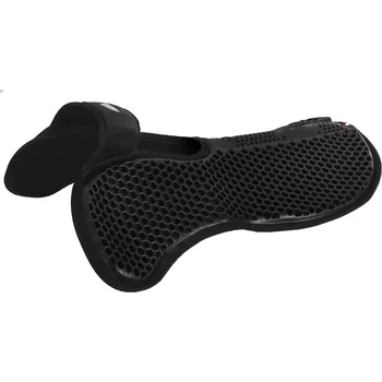 Jezdectví Acavallo podložka Hexa gel/pěna/semiš, plochá, jedna velikost, černá