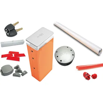 Pohon brány NICE S.p.A. Sada zálohovatelné designové dopravní závory LBAR pro kontrolu a řízení přístupu do 9 m