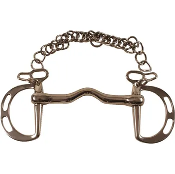 Udidlo pro koně Španělské udidlo nelomené, dvou polohové, 14,5cm