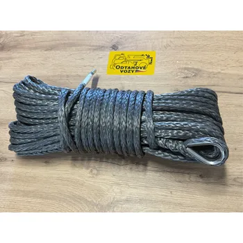 Tažné lano BEST MAXX Syntetické lano k navijáku šedé, bez háku - 10mm x 25m 10,5T