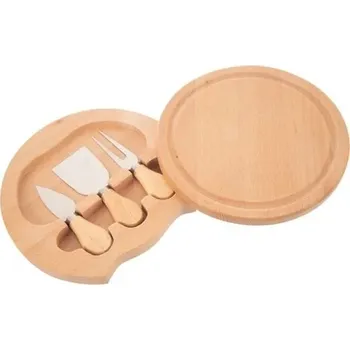 Kuchyňské prkénko Orion Prkénko na krájení s noži na sýr, průměr 21,5 cm