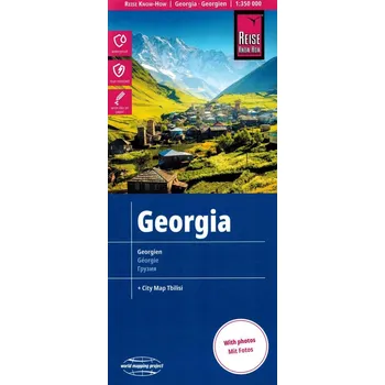 Gruzja mapa 1:350 000 Reise Know-How Kolektivní práce