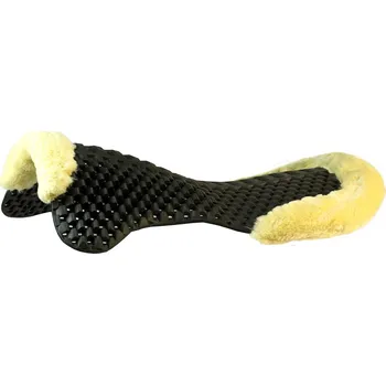 Acavallo podložka Piuma Respira s ECO vlnou, zesílení vpředu, černá