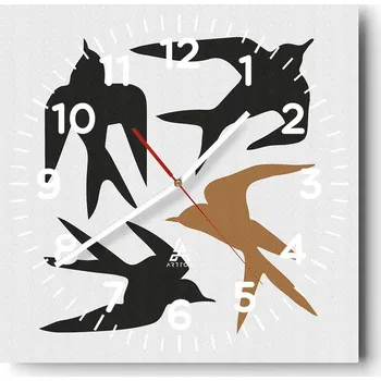 Hodiny Nástěnné hodiny do obýváku 40x40 Boho Tiché Hodiny na skle Stylové Bezhlučné