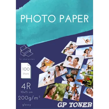 Fotopapír Fotografický papír lesklý 10x15 200g 100 ks