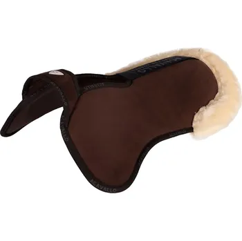 Jezdectví Acavallo podložka Piuma semiš s ECO vlnou, kapsa na výplně, os., bílá, černá