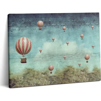 Obraz Fotoobraz do posilovny - Moderní létající balóny na obloze 80x60 cm