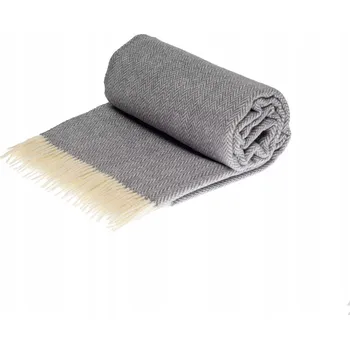 Prostěradlo Deka Rena Home vlněná 140 cm x 200 cm béžová