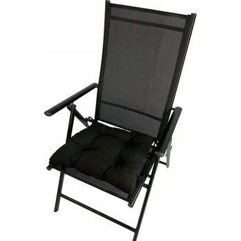 Polštář Polštář na židli Relaxdays trapézový černý 40x35 cm, pěna