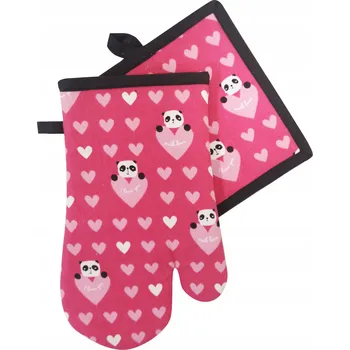 Chňapka KUCHYŇSKÁ SADA DRLING: CHŇAPKA + RUKAVICE PANDA