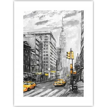 Obraz Obraz plakát do obýváku nebo ložnice 30x40 cm – město, plakáty na zeď bez rámu