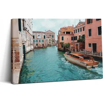 Obraz Canvas Foto Plátno Krásný potisk do posilovny Loď Na řece 30x20