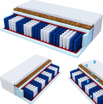 Matrace Matrace s taštičkovými pružinami ŚpijZdrowo 160 x 200 x 24 cm H3 , H4