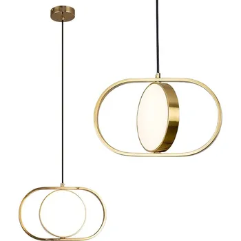 Toolight Toolight, LED závěsné osvětlení, 18W, 4000K, APP1555-CP, zlatá lesklá, OSW-05664