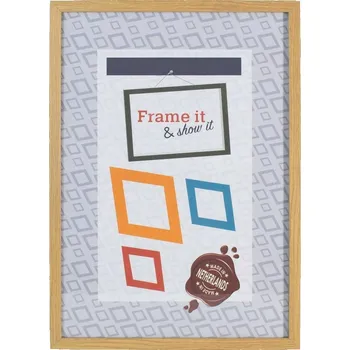 Obraz Rámeček dřevěný MDF Smart dubový 24x30 cm Plexi