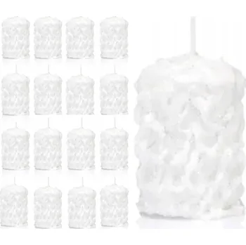 Svíčka Dekorativní parafinová svíčka bez vůně Drobo 17 ks