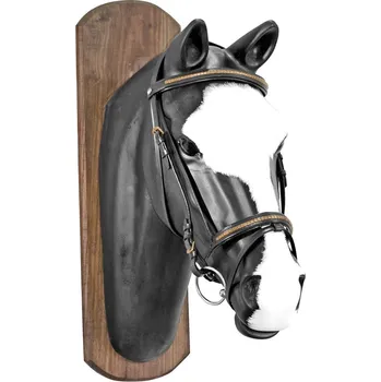 Uzdečka Derby s mosazným zdobením a gumovými otěžemi, Pony, cognac