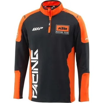 Pánská mikina KTM TEAM HALFZIP SWEATER Černá XS