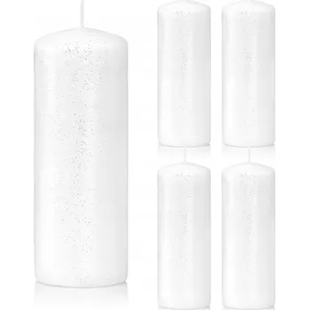 Svíčka Tradiční parafínová svíčka bez vůně Drobo 5 ks