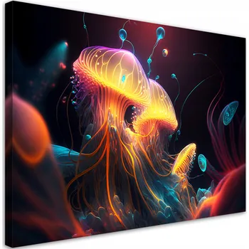 Obraz OBRAZ NA PLÁTNĚ Barevný mořský abstraktní obraz 60x40