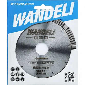 Příslušenství k brusce Diamantový kotouč Wandeli J&P 116 mm, otvor 22,2 mm