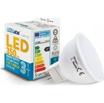 Žárovka LED žárovka MR16 5W 3000K LedLabs, teplá bílá