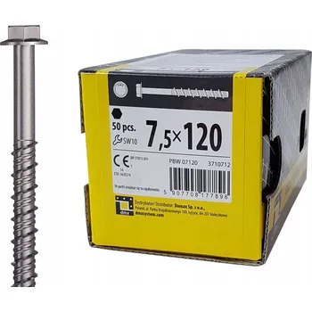 Vrták Vruty betonu Domax 7,5 x 120 mm 50 ks