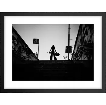 Obraz Obraz plakát v černém rámu do obýváku 40x30 foto města, plakáty na zeď