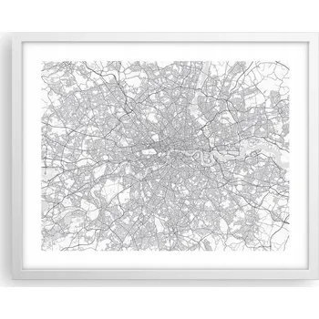 Obraz Obraz plakát na zeď v bílém rámu 50x40 město foto plakáty do obýváku