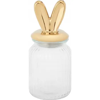 Dóza na potraviny Nádoba na skladování zavařovací sklenice na sladkosti a suché přepravy produktů Uši