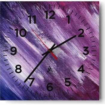 Hodiny Nástěnné hodiny do obýváku 40x40 Abstrakce Tiché hodiny Skleněné hodiny Bez hlučnosti