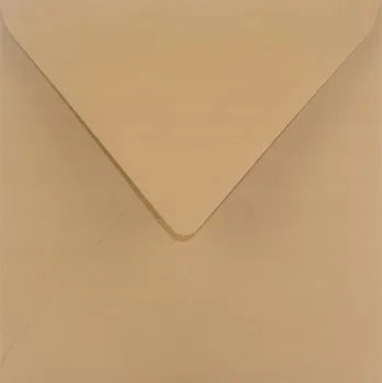Obálka Čtvercové obálky Sirio Bruno, světle hnědé, 500 ks