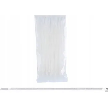 Stahovací páska UPEVŇOVACÍ PÁSKY STAHOVACÍ PÁSKY 4,8 x 430 mm BÍLÉ 100 ks