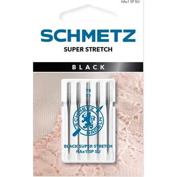 Schmetz Jehly pro overlocky HAx1 SP SU VMS 75 BLACK SUPER STRETCH