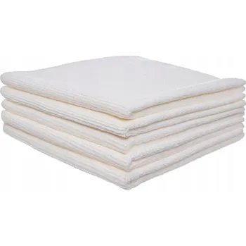 Utěrka MIKROVLÁKNO 30x30 NEBARVENÉ 320g HADŘÍK 5 ks