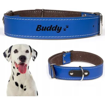 Obojek pro psa Kožený obojek pro psa s gravírováním DOGESTE vel. XL