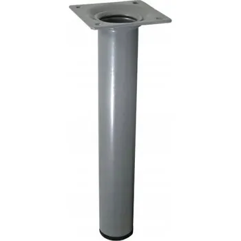 Stolová podnož Nábytková noha, kulatá, ocelová Mod.4 stříbrná 20 cm