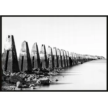 Obraz OBRAZ PLAKÁT V RÁMU 43x33 cm Krajina P896