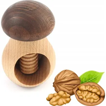 Obraz EKOLOGICKÝ TRADIČNÍ DŘEVĚNÝ LOUSKÁČEK NA OŘECHY HŘÍBEK Z PODHALÍ