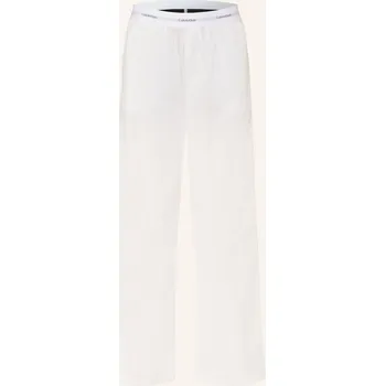 Dámské pyžamo Calvin Klein Dámské Pyžamové Kalhoty Cotton Poplin, bílá /...