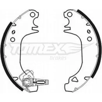 Brzdová čelist Tomex TX 20-80 Sada brzdových čelistí