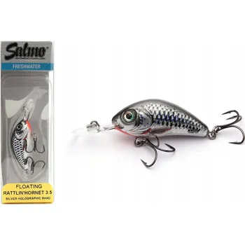 Umělá nástraha Wobler SALMO Rattlin Hornet Plovoucí 3,5cm STŘÍBRNÁ