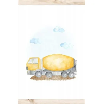 Plakát Plakát Obrázek pro Děti Míchačka A3 (29,7 x 42 cm)