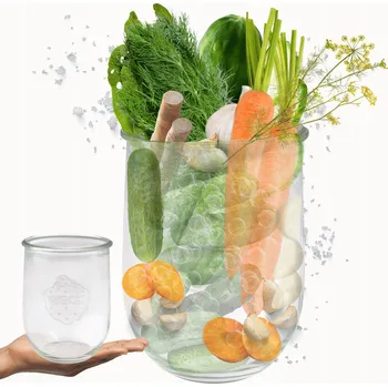 Sklenice Sklenice WECK / žáruvzdorná zavařovací sklenice 1l 1062ml TULIPÁN