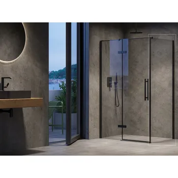 Ravak Sprchový kout COPS 90, černá+transparent