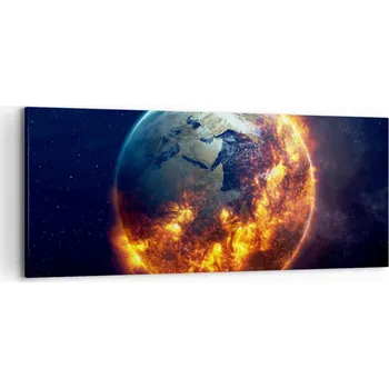 Obraz Obraz na plátně do obýváku ložnice 120x50 kosmos foto obrazy na zeď