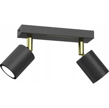 Bodové svítidlo Luminex 4514 bodové svítidlo Striper černo-zlaté 2xGU10
