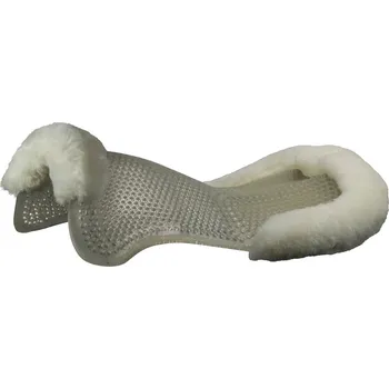 Acavallo podložka Classic gel s ECO vlnou, zesílení vzadu, černá, černá