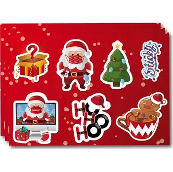 Obraz Ozdobné samolepky na dárky DEKORACE